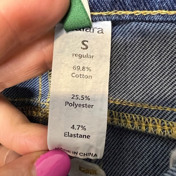 Halara Flex High-Waisted Rolled Hem Jeans, Size Small - Picture 7 of 11